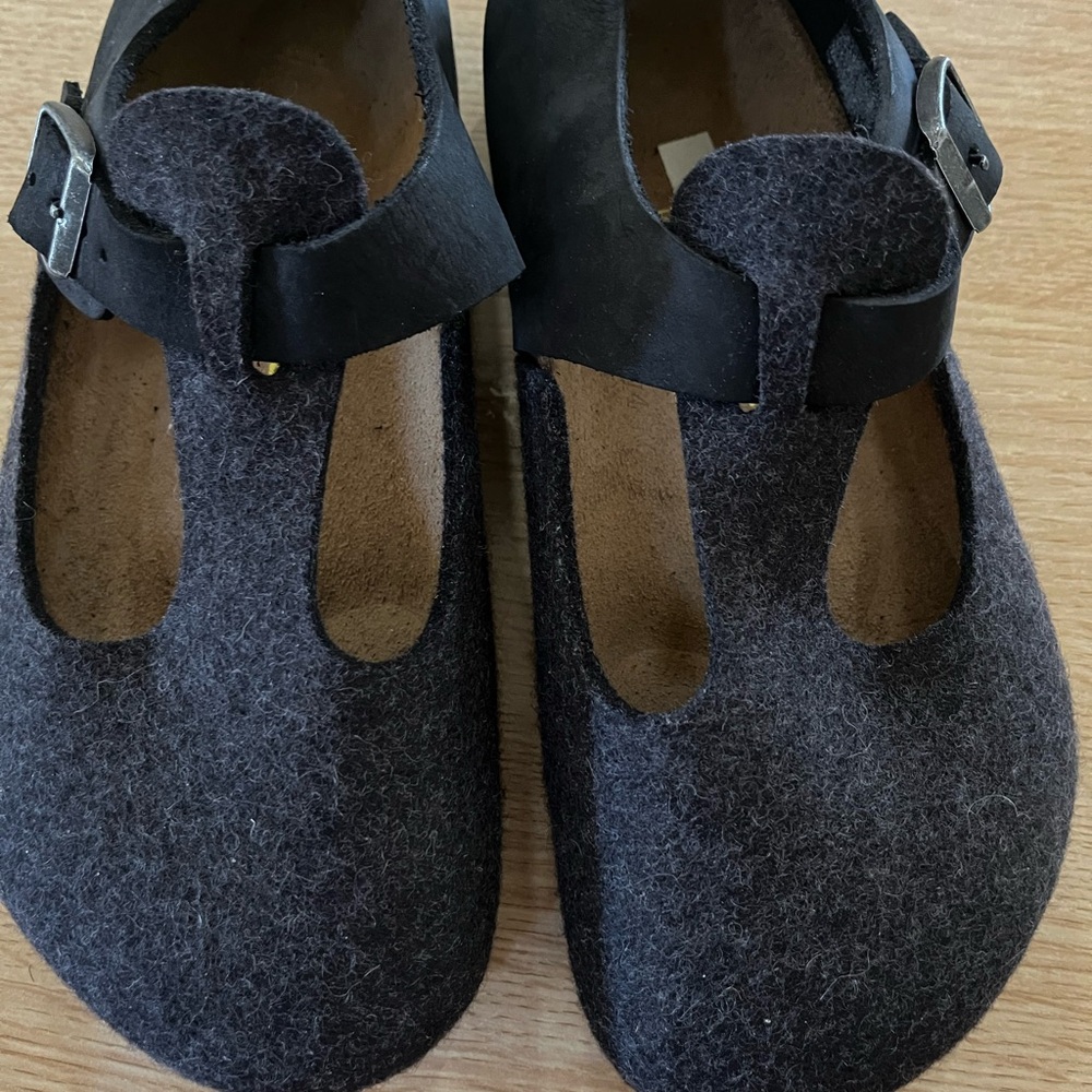 Black Kids Shoes with Buckle